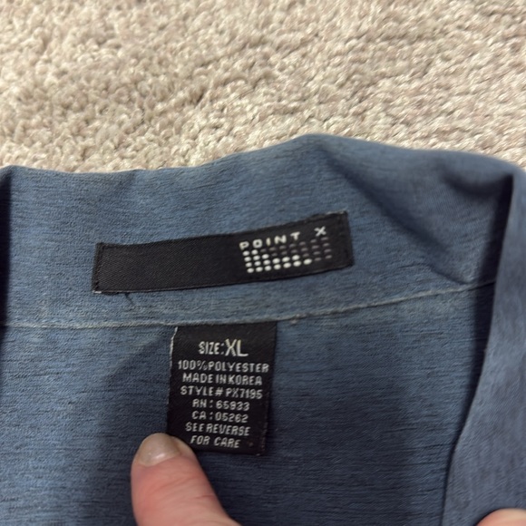 Point X - Blue Button Down - XL - Picture 2 of 4